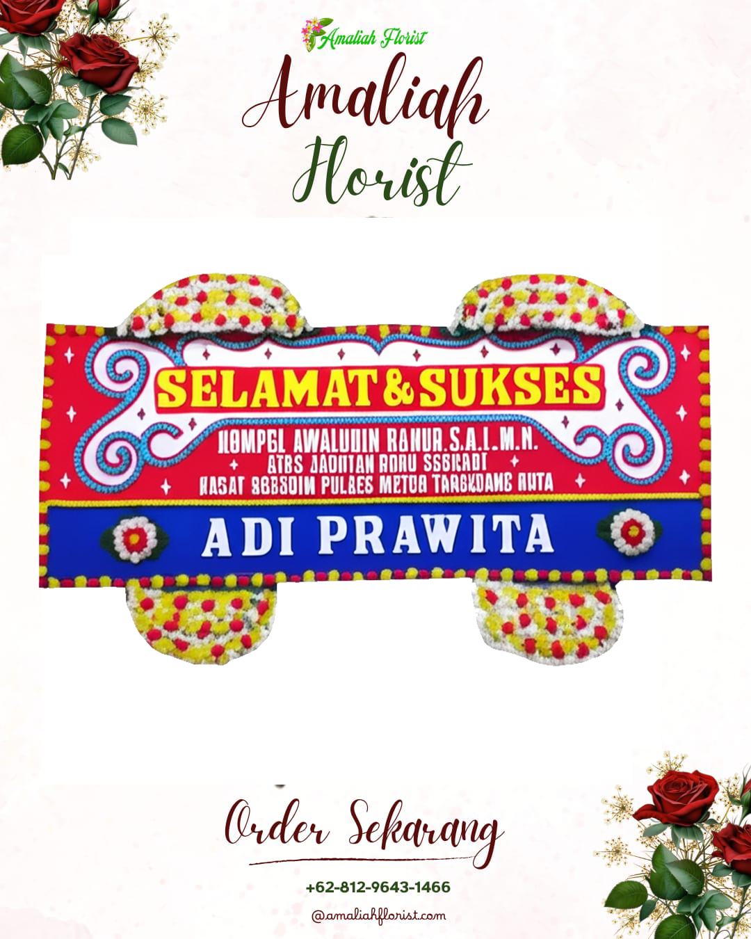 Papan Bunga Ucapan Selamat Solokanjeruk