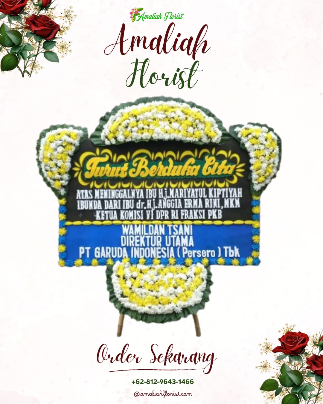 Papan Bunga Duka Solokanjeruk